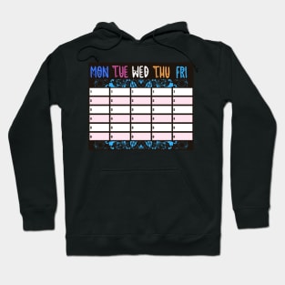 SCHOOL TIMETABLE Hoodie